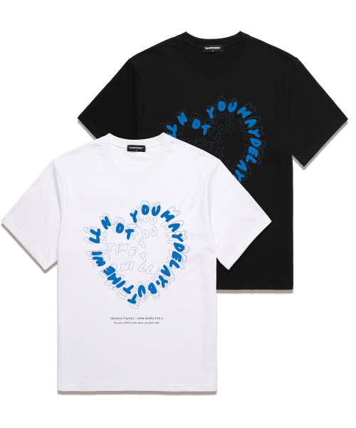 VANNWORKS(バンワークス)の「ハートタイポ オーバーサイズ半袖Tシャツ (VS0110) ブラック(Tシャツ/カットソー・レディース・その他・XX-LARGE/SMALL/MEDIUM/LARGE/X-LARGE)」の3枚目の写真