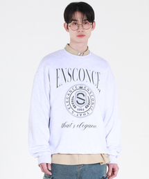 ESN（イーエスエヌ）の「ユニバーシティオブESN グラフィックオーバーサイズスウェットシャツ ホワイトメランジ（スウェット）」