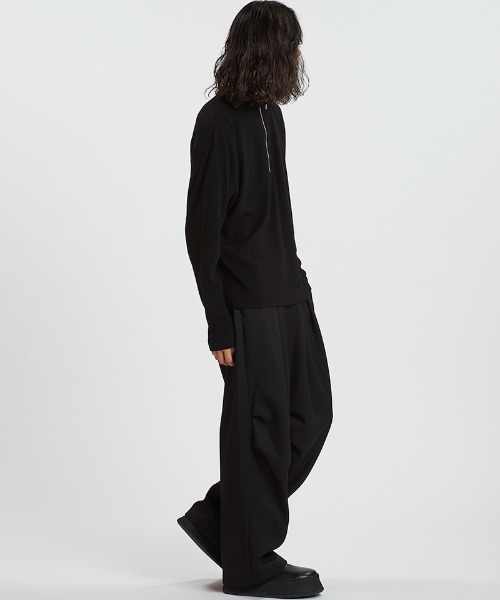 NO ID.(ノーアイディ)の「mlt5524-テレコハーフZIP-BIG-PO プルオーバー(857006-383T)(Tシャツ/カットソー・メンズ・ホワイト/グレー/ブラック・2/1)」の17枚目の写真