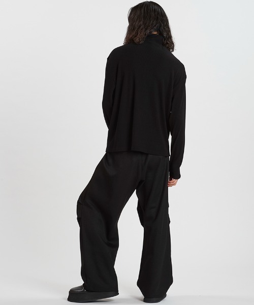 NO ID.(ノーアイディ)の「mlt5524-テレコハーフZIP-BIG-PO プルオーバー(857006-383T)(Tシャツ/カットソー・メンズ・ホワイト/グレー/ブラック・2/1)」の18枚目の写真