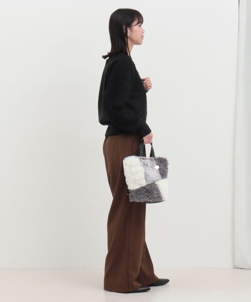 MICO COULIER（ミコクリエ）の「パッチワークファートートバッグ（トートバッグ・レディース・ブラウン系その他/グレー系その他・FREE）」の21枚目の写真