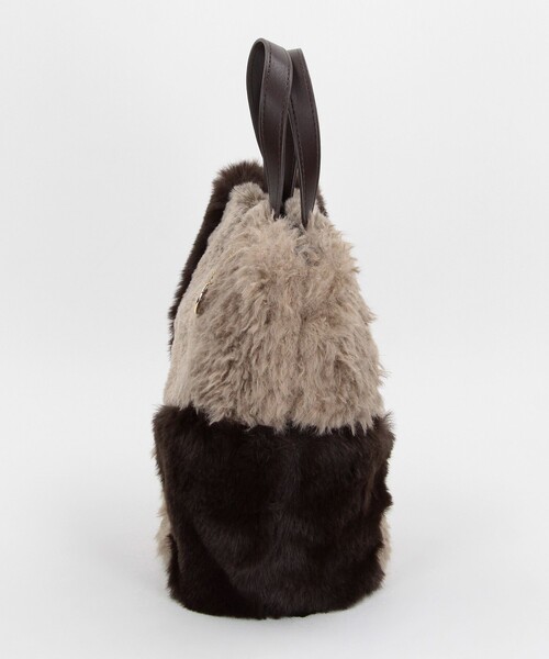 MICO COULIER（ミコクリエ）の「パッチワークファートートバッグ（トートバッグ・レディース・ブラウン系その他/グレー系その他・FREE）」の20枚目の写真