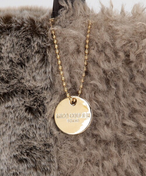 MICO COULIER（ミコクリエ）の「パッチワークファートートバッグ（トートバッグ・レディース・ブラウン系その他/グレー系その他・FREE）」の13枚目の写真