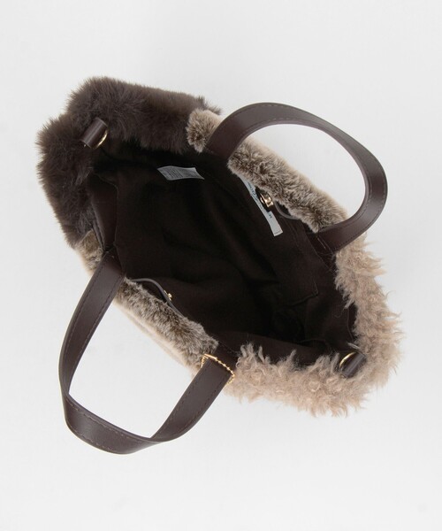 MICO COULIER（ミコクリエ）の「パッチワークファートートバッグ（トートバッグ・レディース・ブラウン系その他/グレー系その他・FREE）」の8枚目の写真