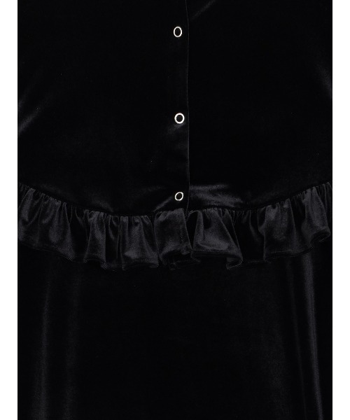 Ameri（アメリ）の「UND OFF SHOULDER VELOUR CARDIGAN SET DRE（ドレス・レディース・ブラック/ミント・MEDIUM/SMALL）」の17枚目の写真