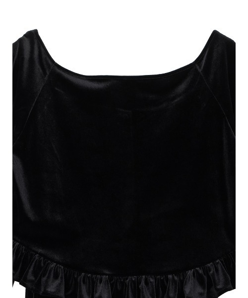 Ameri（アメリ）の「UND OFF SHOULDER VELOUR CARDIGAN SET DRE（ドレス・レディース・ブラック/ミント・MEDIUM/SMALL）」の22枚目の写真