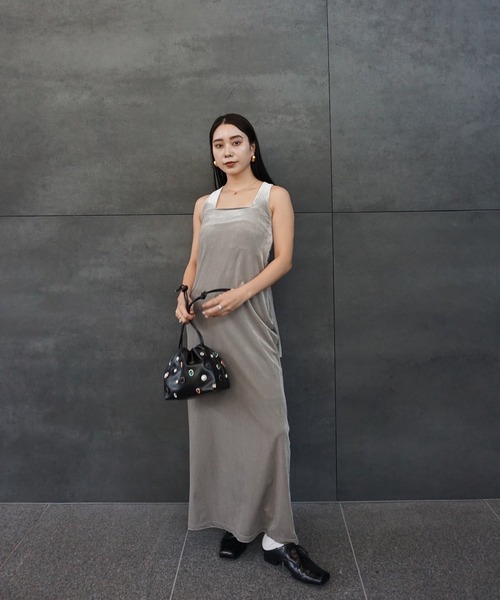 UND OFF SHOULDER VELOUR CARDIGAN SET DRE（ワンピース）｜Ameri