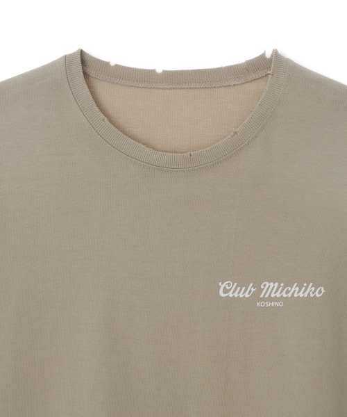 MICHIKO LONDON（ミチコ ロンドン）の「Vintage Washed Graphic Top Beige_Unisex（Tシャツ/カットソー・レディース・その他・MEDIUM/LARGE）」の3枚目の写真