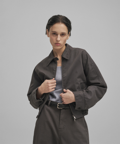 ANOTHER OFFICE WOMEN(アナザー オフィス ウーマン)の「w. Bold Harrington Jacket (Charcoal)(その他アウター・レディース・その他・FREE)」の2枚目の写真