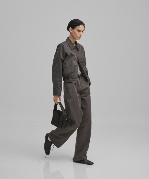 ANOTHER OFFICE WOMEN(アナザー オフィス ウーマン)の「w. Bold Harrington Jacket (Charcoal)(その他アウター・レディース・その他・FREE)」の4枚目の写真
