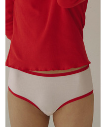 SOOPUI（スープイ）の「Ribbed tencel panties in berry（ショーツ）」