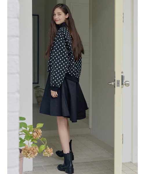 AVANT-G(アバン)の「Shirt Flare Midi Dress - BLACK(ワンピース・レディース・その他・FREE)」の3枚目の写真