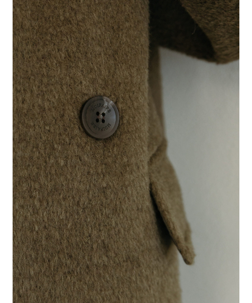 MOIFAIRE(モイフェア)の「BALMACAAN WOOL DOUBLE COAT / KHAKI(チェスターコート・レディース・カーキ・FREE)」の4枚目の写真