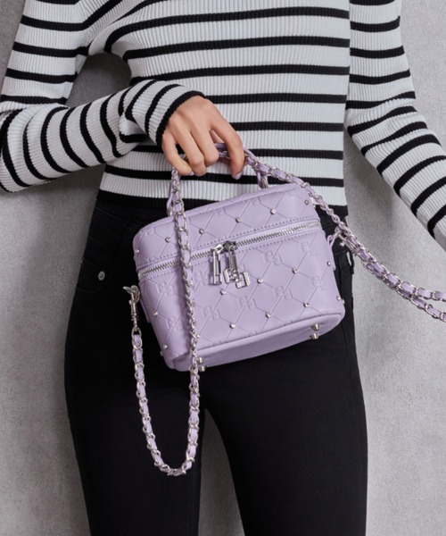 ZOZO限定！！】ラインストーンキルティングBAG（ハンドバッグ）｜GYDA