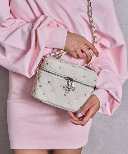 GYDA ラインストーンキルティングBAG ZOZO限定！！】ラインストーンキルティングBAG（ショルダーバッグ