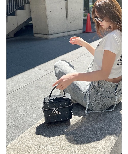 セール】【ZOZO限定！！】ラインストーンキルティングBAG（ショルダー