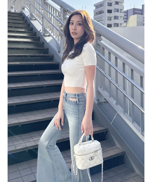 セール】【ZOZO限定！！】ラインストーンキルティングBAG（ショルダー