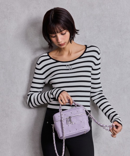 ZOZO限定！！】ラインストーンキルティングBAG（ハンドバッグ）｜GYDA