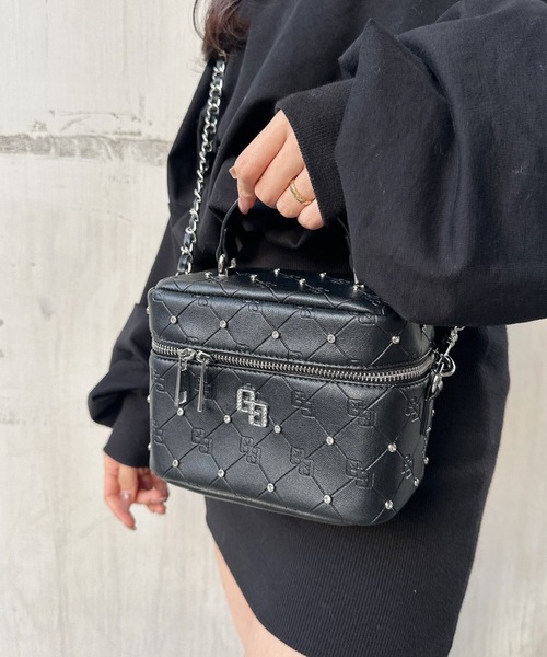 ZOZO限定！！】ラインストーンキルティングBAG（ショルダーバッグ
