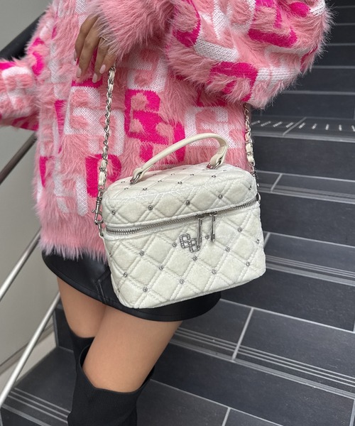 ZOZO限定！！】ラインストーンキルティングBAG（ショルダーバッグ