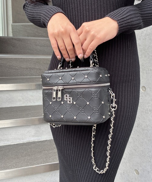 ZOZO限定！！】ラインストーンキルティングBAG（ショルダーバッグ