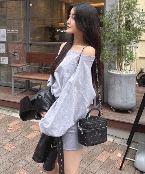 ZOZO限定！！】ラインストーンキルティングBAG（ショルダーバッグ