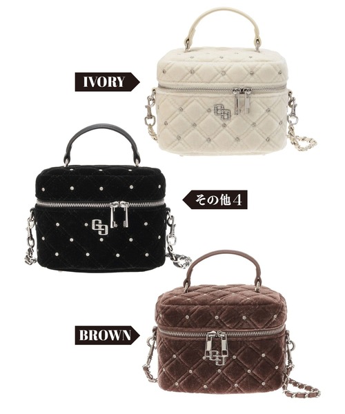 GYDA ラインストーンキルティングBAG ホワイト 限定商品 セール】【ZOZO限定！！】ラインストーンキルティングBAG（ショルダー