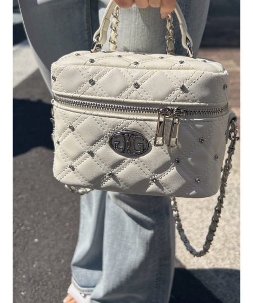 セール】【ZOZO限定！！】ラインストーンキルティングBAG（ショルダー