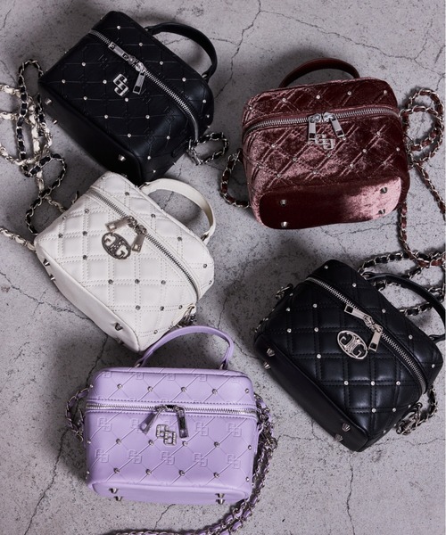 セール】【ZOZO限定！！】ラインストーンキルティングBAG（ショルダー