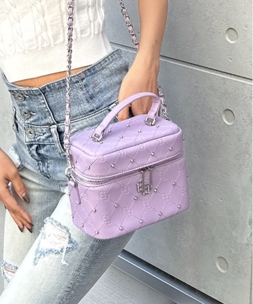 セール】【ZOZO限定!!】ラインストーンキルティングBAG(ショルダー セール】【ZOZO限定!!】ラインストーンキルティングBAG(ショルダー