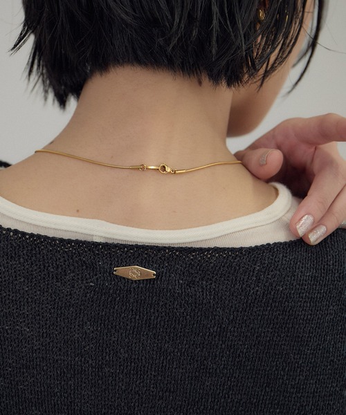 SALON adam et rope'（サロン アダム エ ロペ）の「ペーパーヤーンプルオーバー（ニット/セーター・レディース・ブラック/グリーン系その他/オフホワイト・FREE）」の5枚目の写真