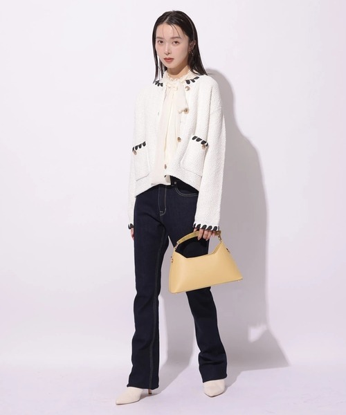 Mystrada（マイストラーダ）の「スリムフレアデニム（その他パンツ・レディース・ライトブルー/ネイビー・38/36/34）」の9枚目の写真