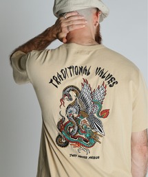 schott（ショット）の「Schott/ショット/BATTLE ROYALE EMB. T-SHIRT/バトル ロワイヤル 刺繍 Ｔシャツ（Tシャツ/カットソー）」