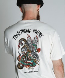 schott（ショット）の「Schott/ショット/BATTLE ROYALE EMB. T-SHIRT/バトル ロワイヤル 刺繍 Ｔシャツ（Tシャツ/カットソー）」