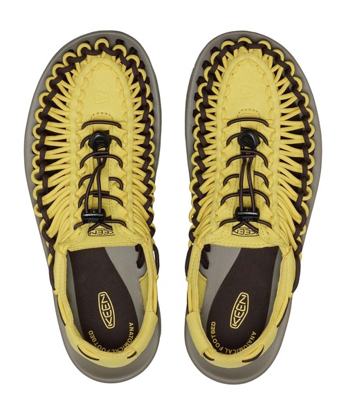 KEEN(キーン)の「KEEN キーン UNEEK ユニーク 1032181(スニーカー・メンズ・ブラウン×イエロー・28.5cm/28.0cm/27.5cm/27.0cm/26.5cm/26.0cm/25.5cm)」の5枚目の写真