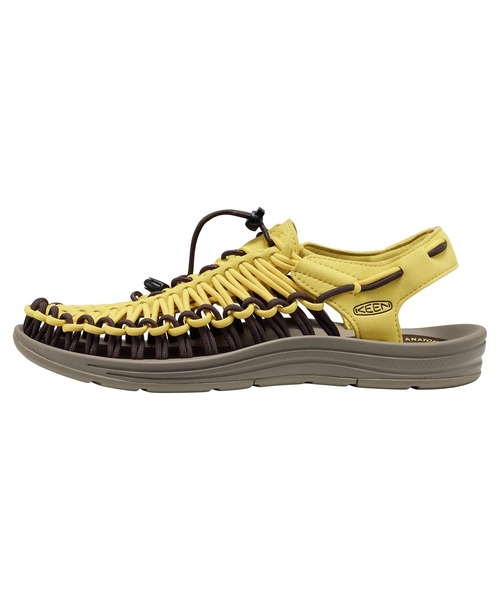 KEEN(キーン)の「KEEN キーン UNEEK ユニーク 1032181(スニーカー・メンズ・ブラウン×イエロー・28.5cm/28.0cm/27.5cm/27.0cm/26.5cm/26.0cm/25.5cm)」の2枚目の写真