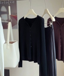 nico nico（ニコニコ）の「【 nico nico / ニコニコ 】すっきりVネックカーディガン（カーディガン/ボレロ）」