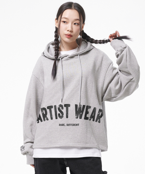 ARTISTWEAR（アーティストウェア）の「[ATW] アーチロゴイージーフード（パーカー・レディース・ブラック/グレー・MEDIUM/LARGE/X-LARGE/XX-LARGE）」の3枚目の写真