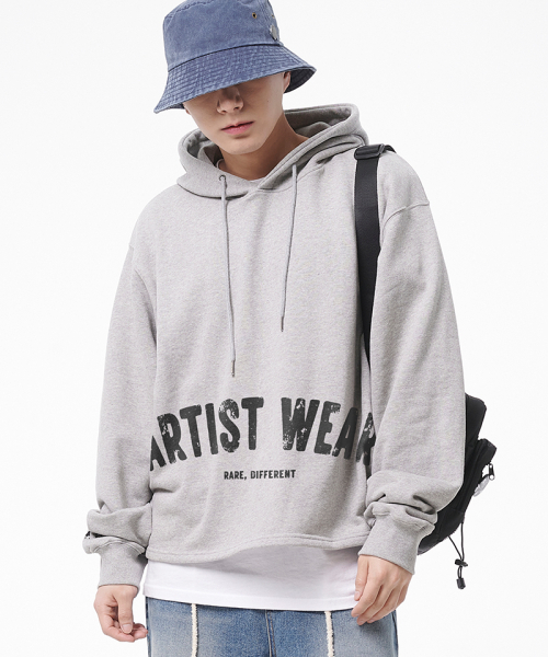 ARTISTWEAR（アーティストウェア）の「[ATW] アーチロゴイージーフード（パーカー・レディース・ブラック/グレー・MEDIUM/LARGE/X-LARGE/XX-LARGE）」の5枚目の写真