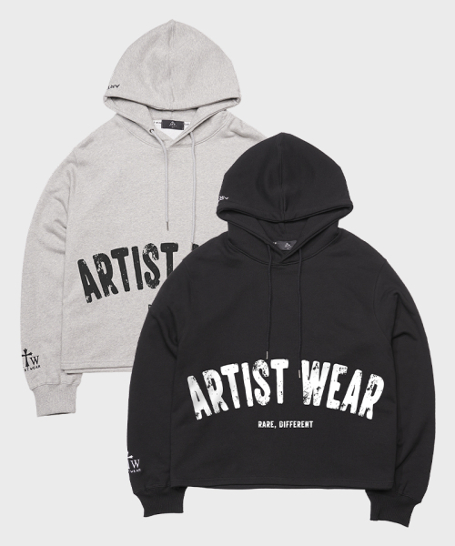ARTISTWEAR（アーティストウェア）の「[ATW] アーチロゴイージーフード（パーカー・レディース・ブラック/グレー・MEDIUM/LARGE/X-LARGE/XX-LARGE）」の7枚目の写真
