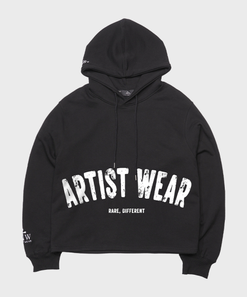 ARTISTWEAR（アーティストウェア）の「[ATW] アーチロゴイージーフード（パーカー・レディース・ブラック/グレー・MEDIUM/LARGE/X-LARGE/XX-LARGE）」の8枚目の写真