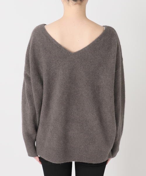 JOURNAL STANDARD(ジャーナルスタンダード)の「FOX WOOL 2WAY Vネックプルオーバー(ニット/セーター・レディース・ブラウン/ライトブルー/ピンク・FREE)」の15枚目の写真