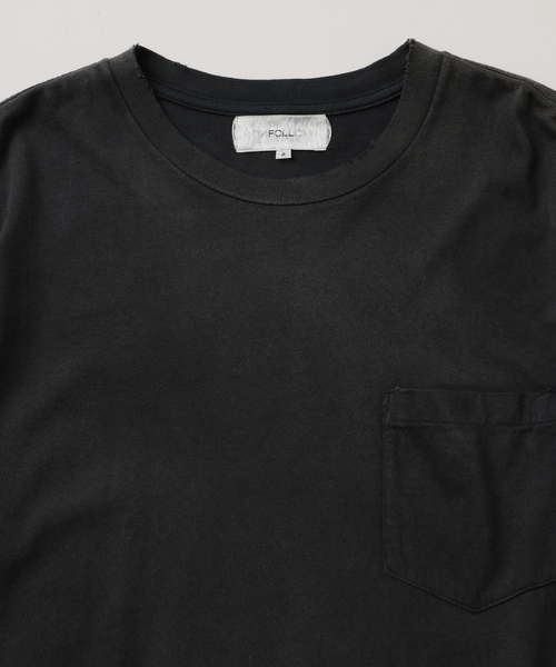 UNFOLLOW（アンフォロー）の「【FOLL / フォル】brushed garment dye tee（Tシャツ/カットソー・メンズ・グレー/アイボリー・3/2）」の3枚目の写真