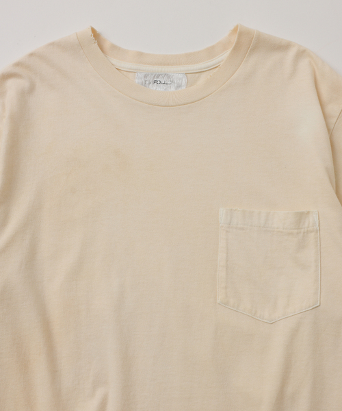 UNFOLLOW（アンフォロー）の「【FOLL / フォル】brushed garment dye tee（Tシャツ/カットソー・メンズ・グレー/アイボリー・3/2）」の6枚目の写真