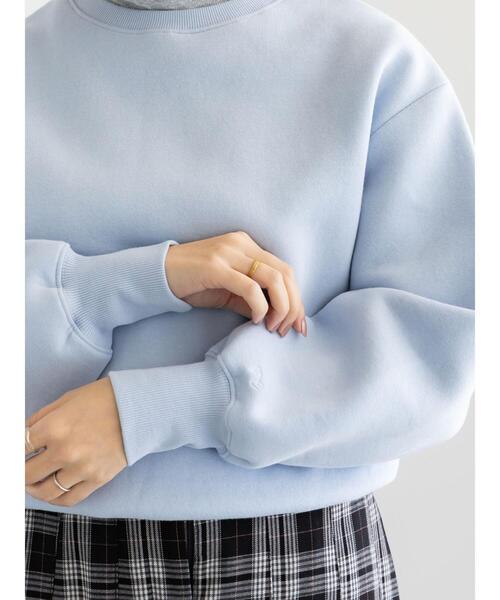 Te chichi（テチチ）の「ワンポイント刺繍裏起毛プルオーバー（Tシャツ/カットソー・レディース・オフホワイト/サックスブルー/ピンク・F）」の3枚目の写真