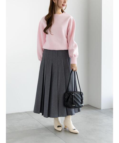 Te chichi（テチチ）の「ワンポイント刺繍裏起毛プルオーバー（Tシャツ/カットソー・レディース・オフホワイト/サックスブルー/ピンク・F）」の4枚目の写真