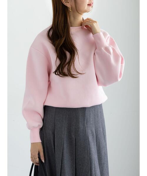 Te chichi（テチチ）の「ワンポイント刺繍裏起毛プルオーバー（Tシャツ/カットソー・レディース・オフホワイト/サックスブルー/ピンク・F）」の6枚目の写真