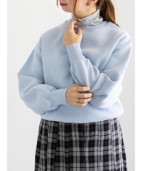 Te chichi（テチチ）の「ワンポイント刺繍裏起毛プルオーバー（Tシャツ/カットソー・レディース・オフホワイト/サックスブルー/ピンク・F）」の9枚目の写真