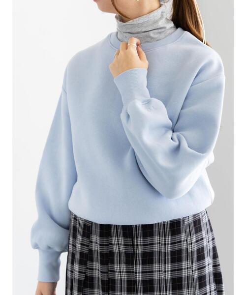 Te chichi（テチチ）の「ワンポイント刺繍裏起毛プルオーバー（Tシャツ/カットソー・レディース・オフホワイト/サックスブルー/ピンク・F）」の10枚目の写真