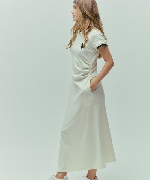 DOUBLE STANDARD CLOTHING（ダブルスタンダードクロージング）の「ウエストサイドタックワンピース（ワンピース・レディース・イエロー/ブラック・38/36）」の2枚目の写真